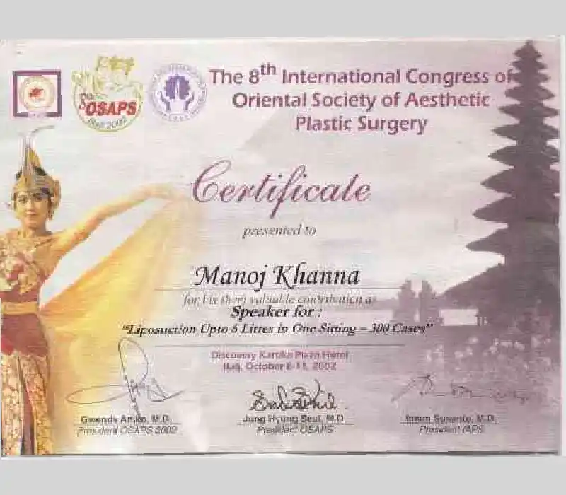 Oriental Society of Aesthetic Plastic Surgery | Plastic Surgery India